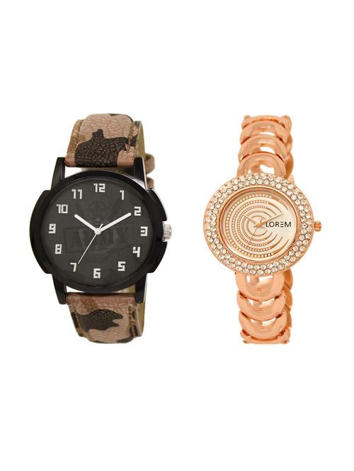 set of 2 analog couple watches(lk-03-202a) - 16211649 - Very Small Image - 1