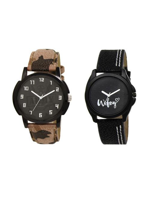 set of 2 analog couple watches(lk-03-234a) - 16211675 - Very Small Image - 1