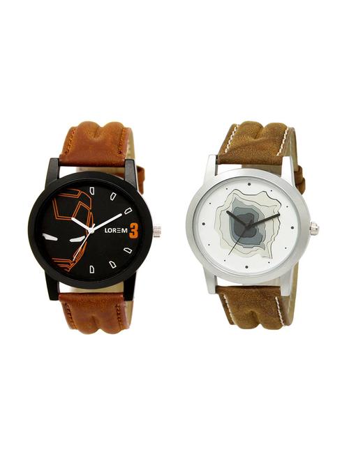 set of 2 analog watch combo(lk-04-09a) - 16211691 - Very Small Image - 1