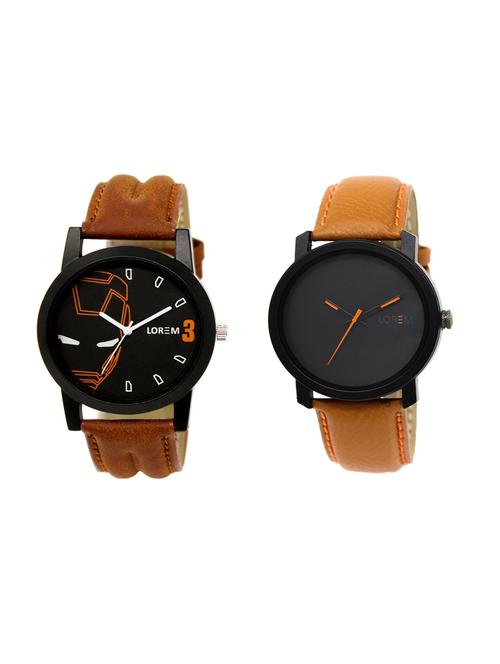 set of 2 analog watch combo(lk-04-20a) - 16211702 - Very Small Image - 1