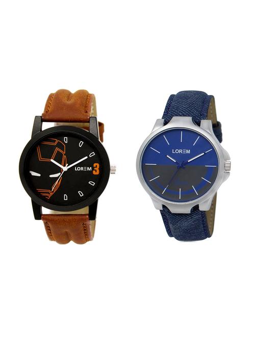 set of 2 analog watch combo(lk-04-24a) - 16211706 - Very Small Image - 1