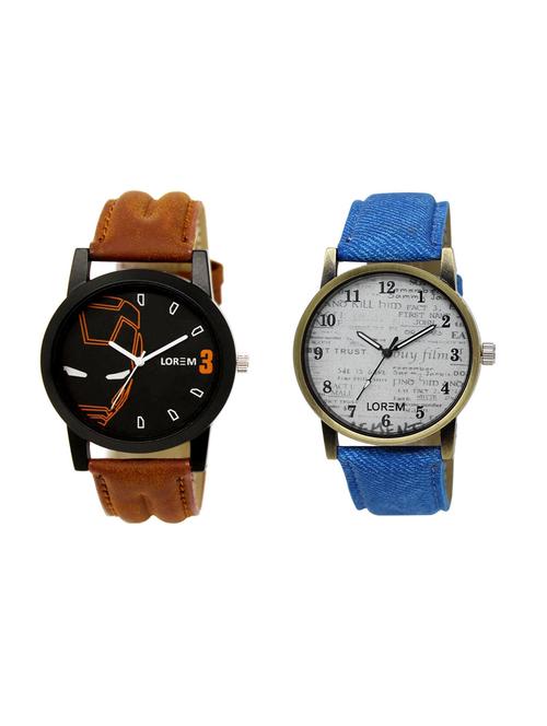 set of 2 analog watch combo(lk-04-28a) - 16211710 - Very Small Image - 1