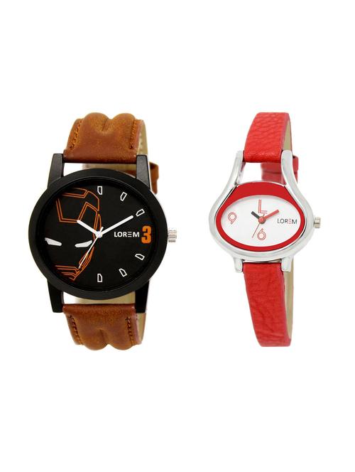 set of 2 analog couple watches(lk-04-206a) - 16211736 - Very Small Image - 1
