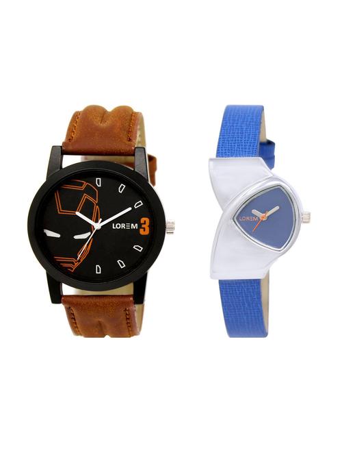 set of 2 analog couple watches(lk-04-208a) - 16211738 - Very Small Image - 1