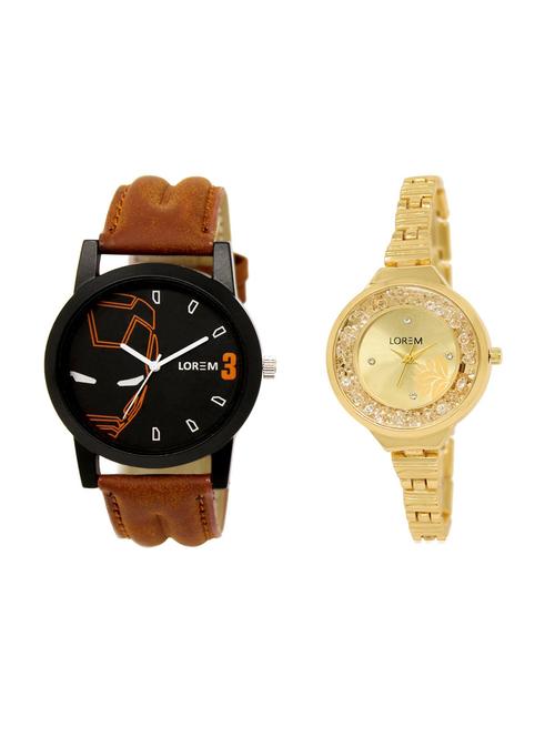 set of 2 analog couple watches(lk-04-224a) - 16211749 - Very Small Image - 1