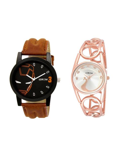 set of 2 analog couple watches(lk-04-232a) - 16211756 - Very Small Image - 1