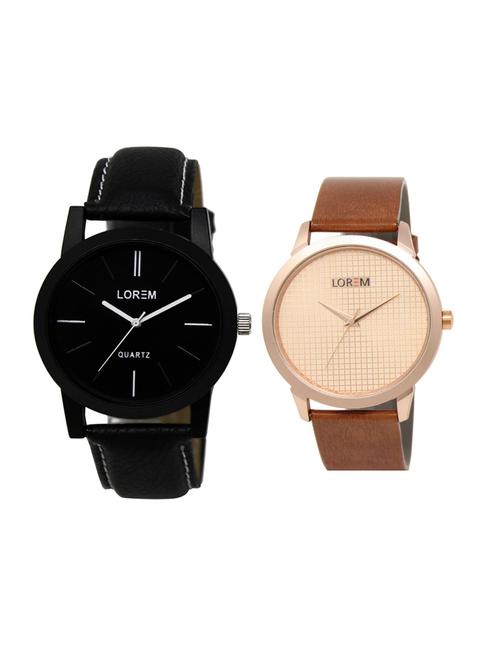 set of 2 analog watch combo(lk-05-34a) - 16211798 - Very Small Image - 1