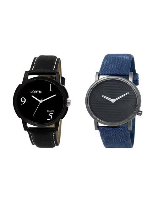 set of 2 analog watch combo(lk-06-35a) - 16211880 - Very Small Image - 1