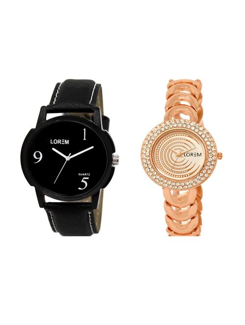 set of 2 analog couple watches(lk-06-202a) - 16211895 - Very Small Image - 1