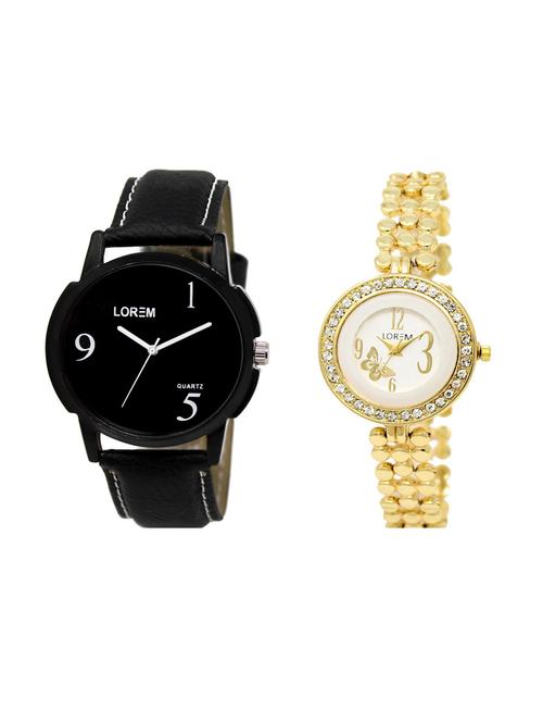 set of 2 analog couple watches(lk-06-203a) - 16211896 - Very Small Image - 1