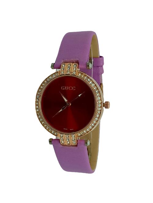 leatherette strap analog watch(jm473) - 16214774 - Very Small Image - 1