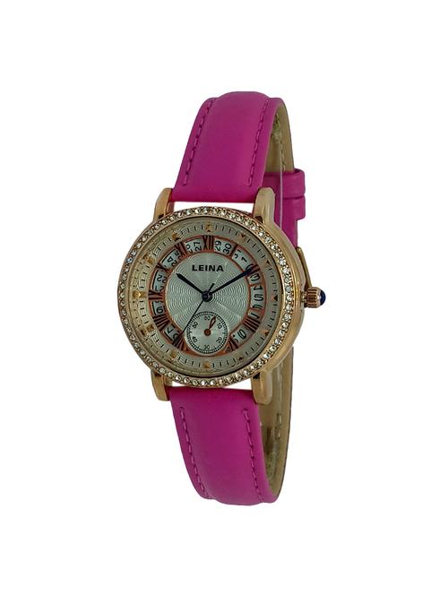 leatherette strap analog watch(jm480) - 16214781 - Very Small Image - 1