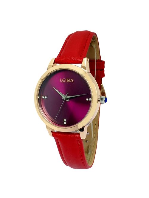 leatherette strap analog watch(jm569) - 16214867 - Very Small Image - 1