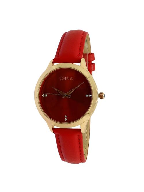 leatherette strap analog watch(jm572) - 16214870 - Very Small Image - 1