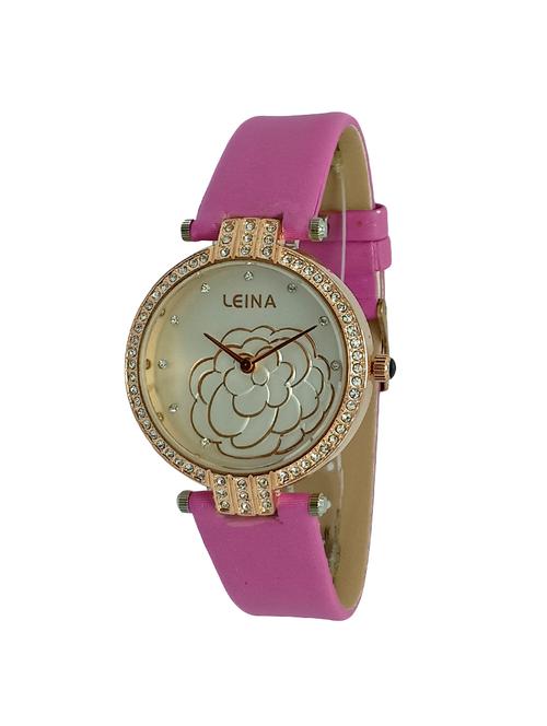 leatherette strap analog watch(jm582) - 16214880 - Very Small Image - 1