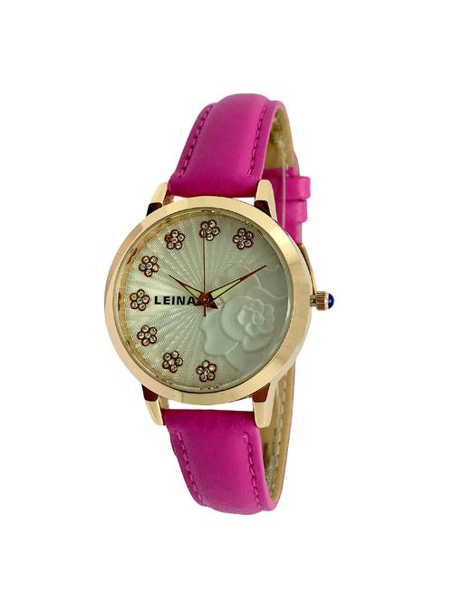 leatherette strap analog watch(jm586) - 16214884 - Very Small Image - 1