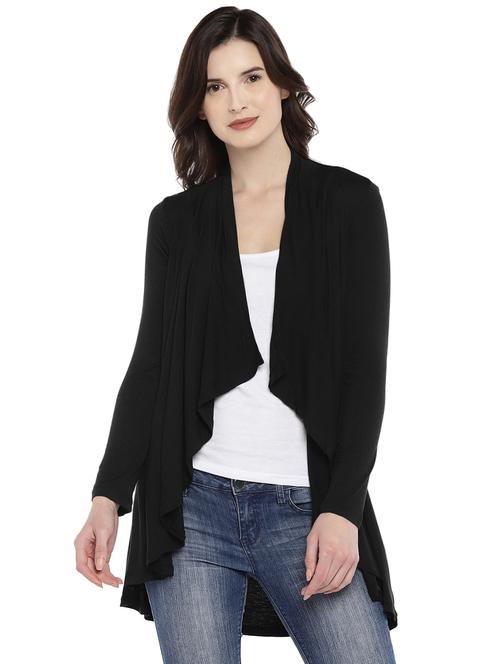 long sleeved asymmetric shrug - 16215288 - Very Small Image - 1