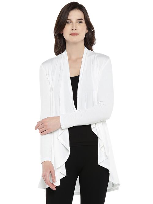 long sleeved asymmetric shrug - 16215289 - Very Small Image - 1