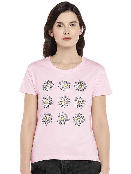 quirky print round neck tee - 16215322 - Very Small Image - 1