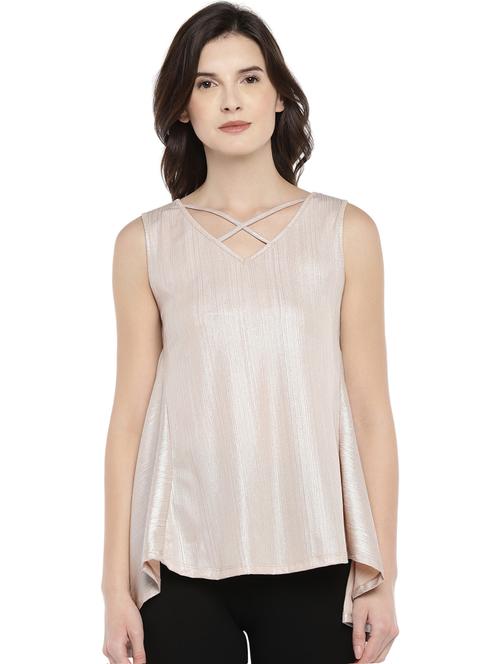criss cross detail asymmetric top - 16215346 - Very Small Image - 1
