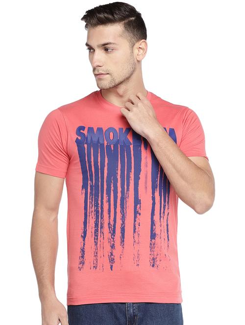 pink front print t-shirt - 16215426 - Very Small Image - 1
