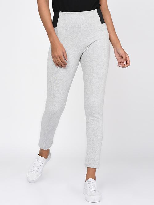 contrast detail high rise jegging - 16217805 - Very Small Image - 1