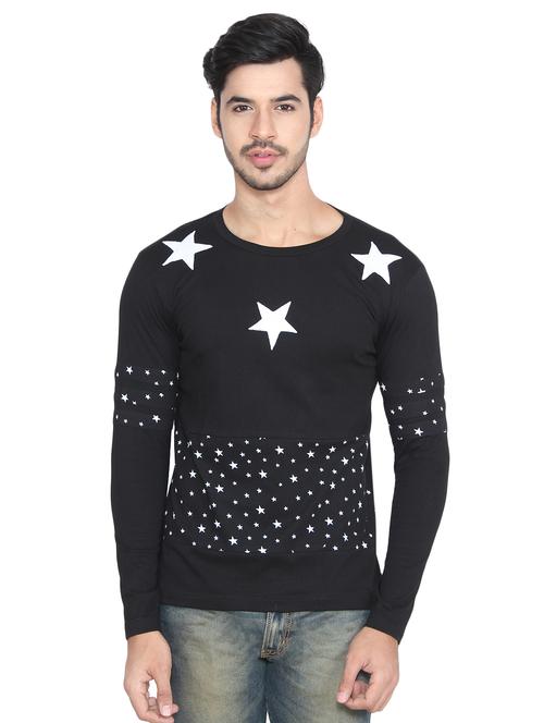 men printed round neck long sleeves t-shirt - 16219542 - Very Small Image - 1