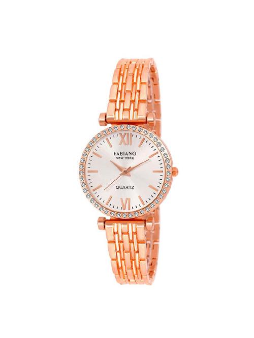 fabiano new york fny130 rose gold strap color for women/girls - 16219987 - Very Small Image - 1