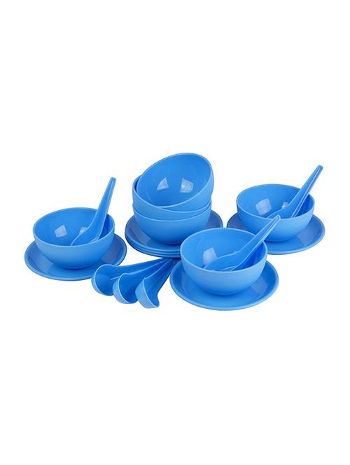 set of soup bowls, plates and spoon - 16220306 - Very Small Image - 1
