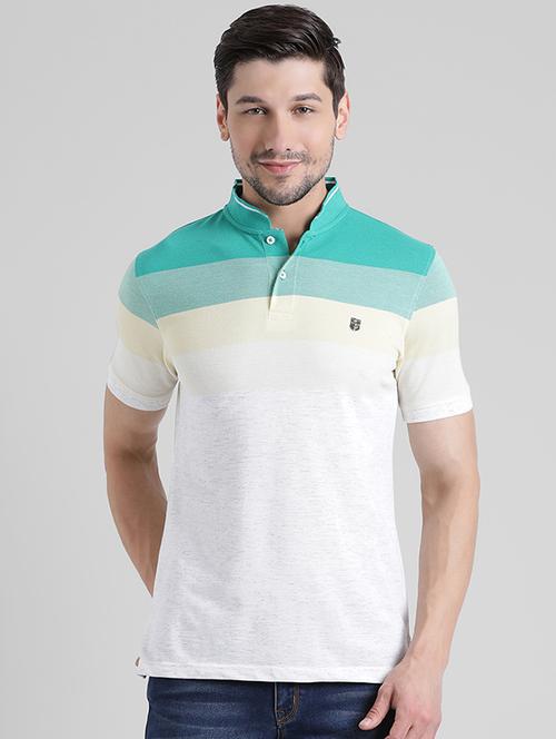 white striped collared t-shirt - 16220453 - Very Small Image - 1
