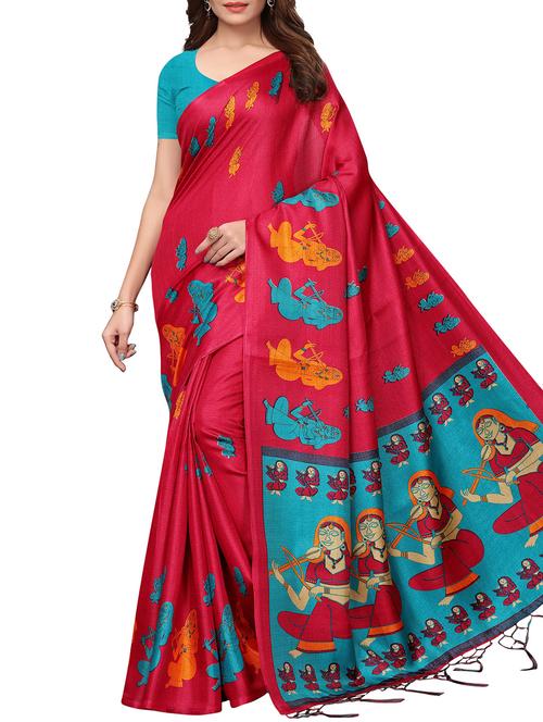 kalamkari printed saree - 16220495 - Very Small Image - 1