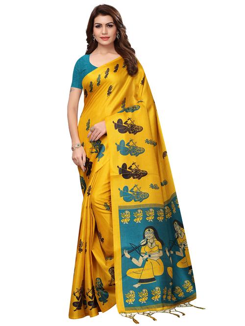 kalamkari printed saree - 16220496 - Very Small Image - 1