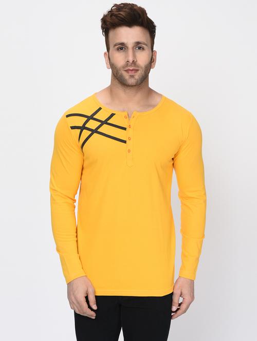 yellow checkered tshirt - 16221246 - Very Small Image - 1