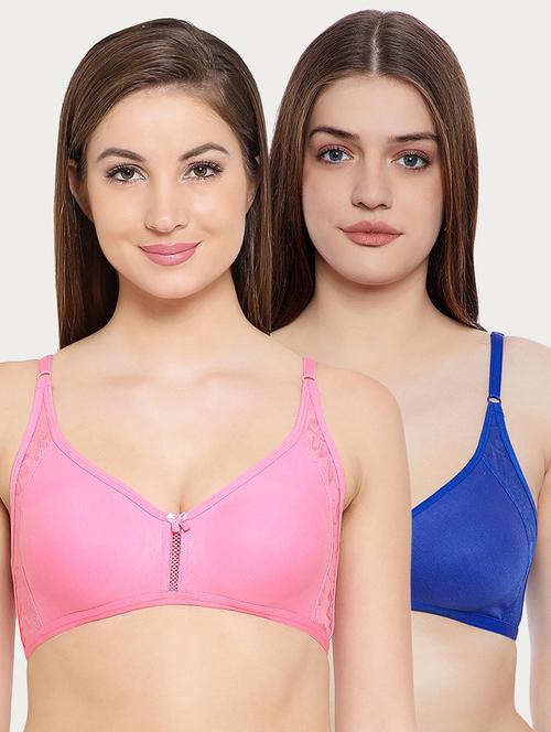 set of 2 bow patch bra - 16221888 - Very Small Image - 1