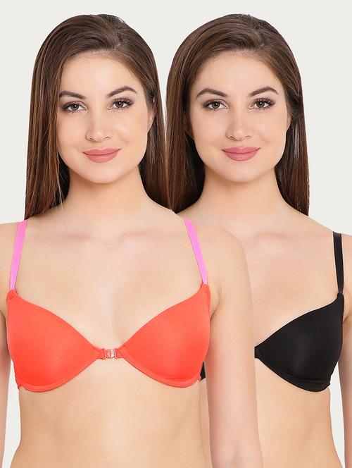 set of 2 styled back front open bra - 16221890 - Very Small Image - 1