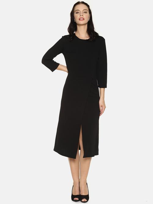 front overlap a-line dress - 16221951 - Very Small Image - 1