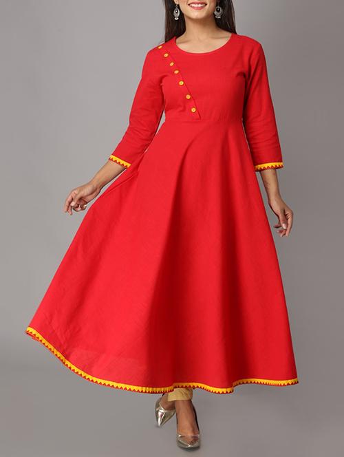 contrast solid kurta - 16222032 - Very Small Image - 1