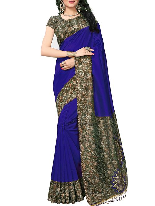 floral bhagalpuri saree with blouse - 16222593 - Very Small Image - 1