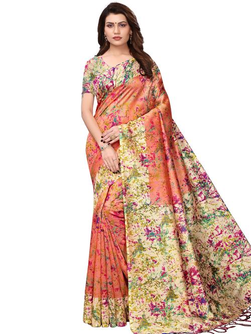 abstract bhagalpuri saree with blouse - 16222615 - Very Small Image - 1