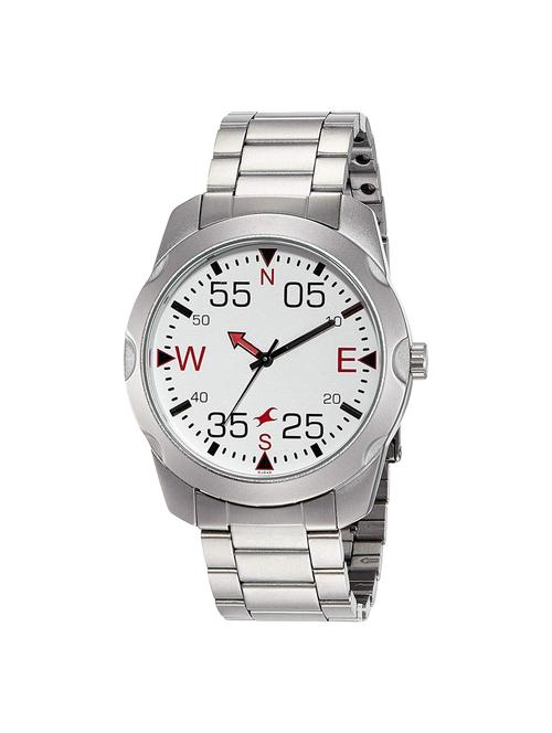 fastrack road trip analog white dial men's watch-3123sm05 - 16223434 - Very Small Image - 1