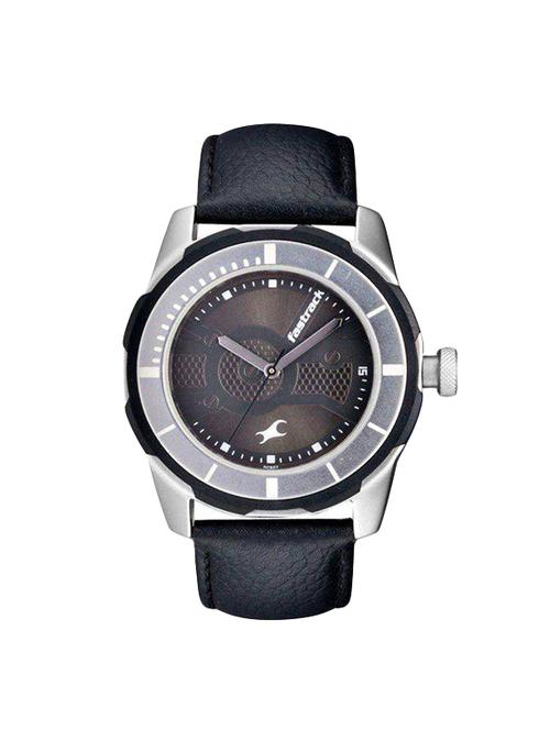 fastrack economy 2013 analog black dial men's watch - 3099sl02 - 16223773 - Very Small Image - 1