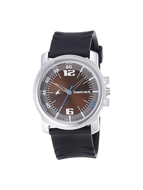 fastrack brown dial analog men's watch (ne3039sp02) - 16223787 - Very Small Image - 1