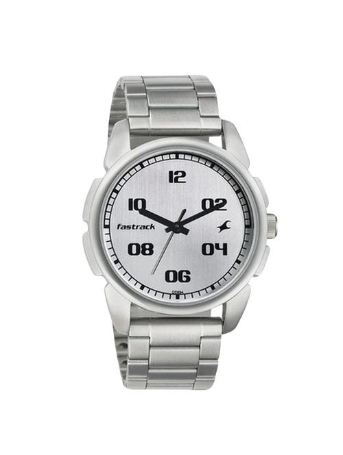 fastrack casual analog silver dial men's watch - 3124sm01 - 16223801 - Very Small Image - 1