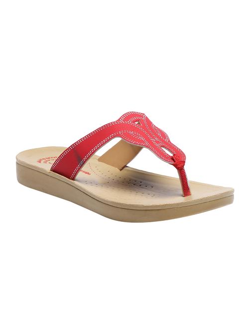 red toe separator slippers - 16224626 - Very Small Image - 1