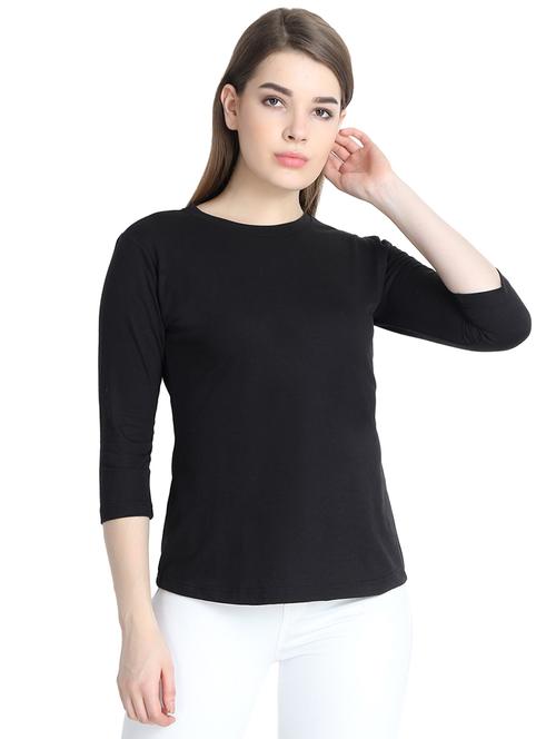 crew neck solid tee - 16225664 - Very Small Image - 1