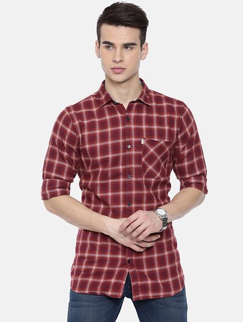 red checkered casual shirt - 16225846 - Very Small Image - 1
