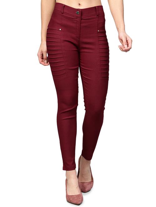 high rise pintucked jegging - 16225891 - Very Small Image - 1