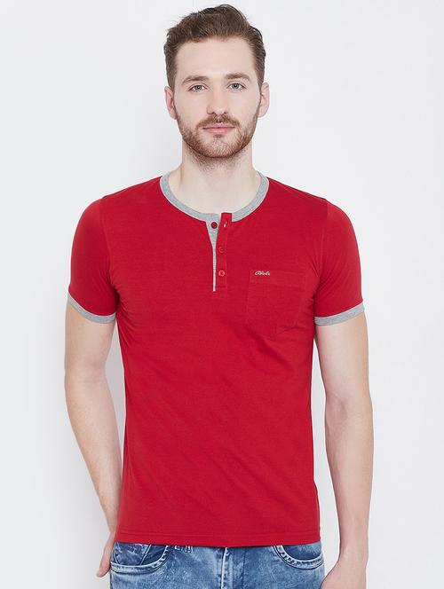 red solid tshirt - 16226018 - Very Small Image - 1