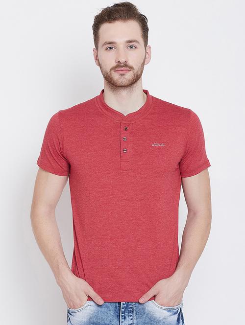 red solid t-shirt - 16226028 - Very Small Image - 1