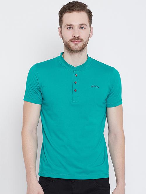 turquoise cotton tshirt - 16226029 - Very Small Image - 1